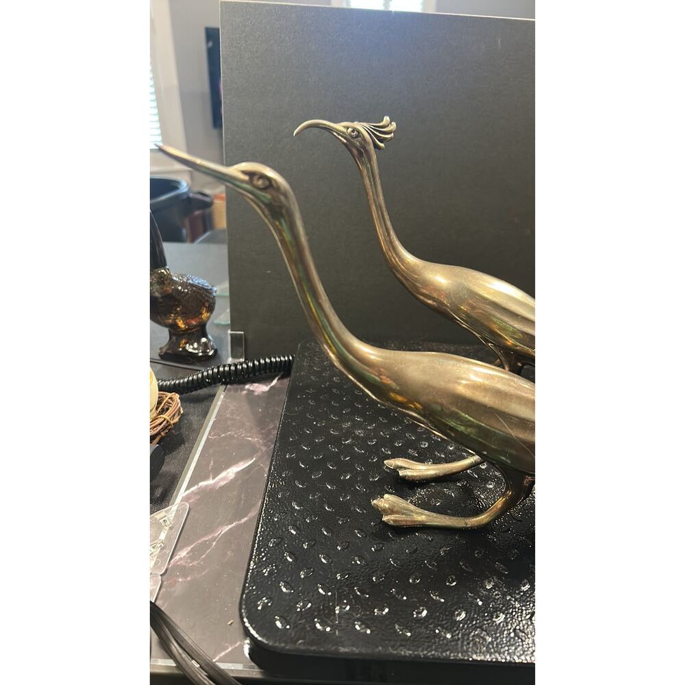 Peacock/Pheasant Brass Pair - call out - Picture 2 of 5